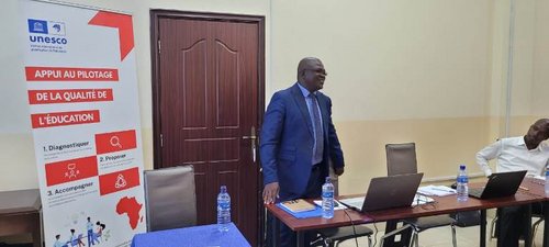 Présentation lors de l'atelier UNESCO sur le pilotage de la qualité