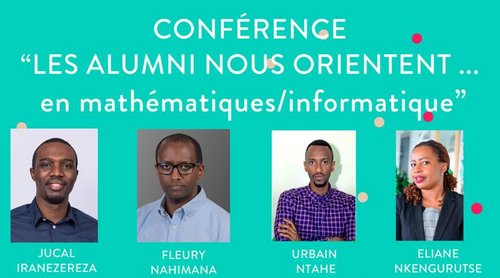 Affiche de la conférence France Alumni Day sur les mathématiques et l'informatique